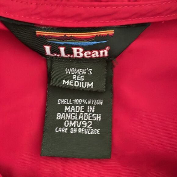 L.L. Bean Vintage Red 1/4 Zip Pullover Jacket Size Medium - Picture 6 of 10